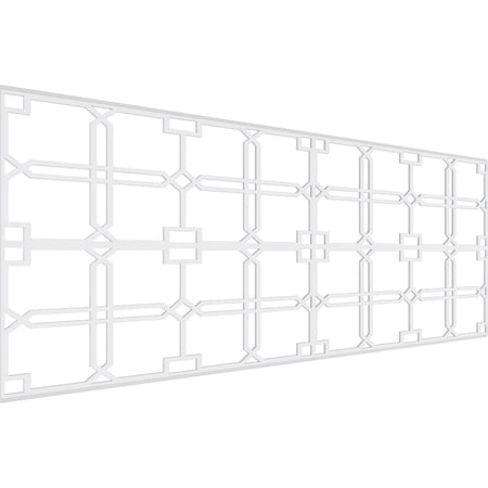 Ekena Millwork Set of Four Panels for 94 1/2"W x 36 1/4"H Englewood Fretwork Wainscot Wall Paneling WPKP18X01X47EWD